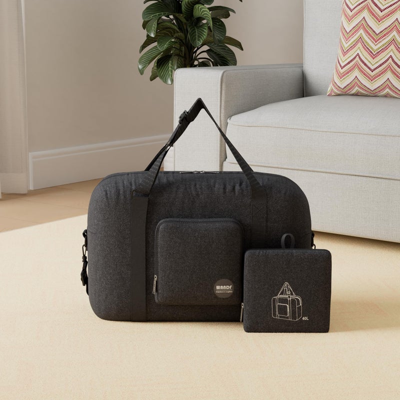 WANDF For Spirit Airlines Personal Item Bag 18x14x8 Foldable Travel Duffel Carry on Weekender Overnight for Women Men - Image 2